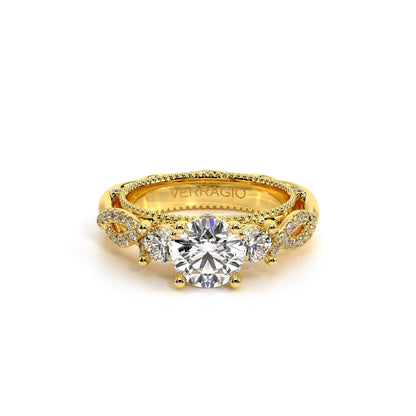 Verragio Three-Stone Round Engagement Ring