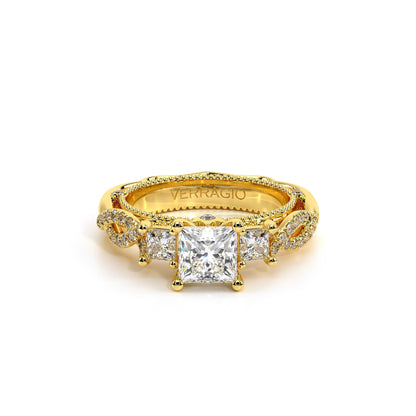 Verragio Three-Stone Princess Engagement Ring