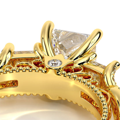 Verragio Three-Stone Princess Engagement Ring