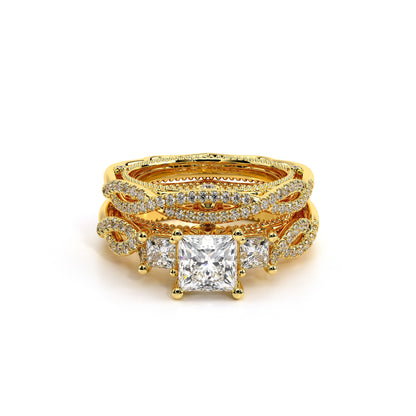 Verragio Three-Stone Princess Engagement Ring