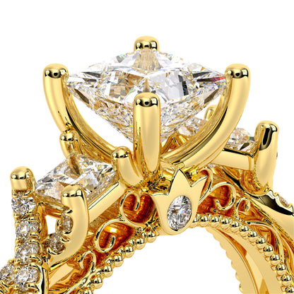 Verragio Three-Stone Princess Engagement Ring