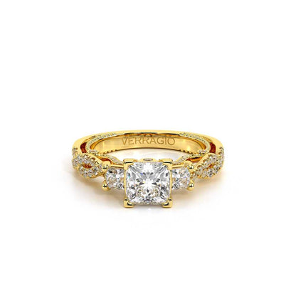 Verragio Three-Stone Princess Engagement Ring