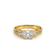 Verragio Three-Stone Princess Engagement Ring