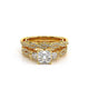 Verragio Three-Stone Princess Engagement Ring