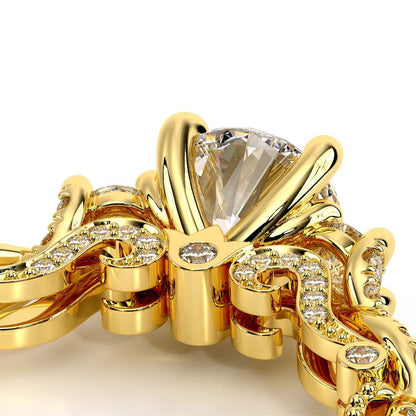 Verragio Three-Stone Round Engagement Ring