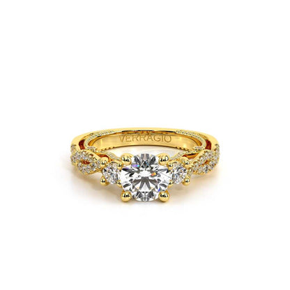 Verragio Three-Stone Round Engagement Ring