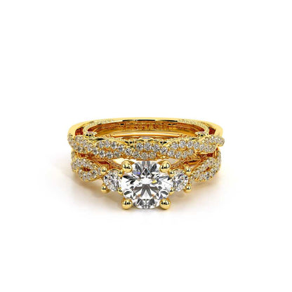 Verragio Three-Stone Round Engagement Ring