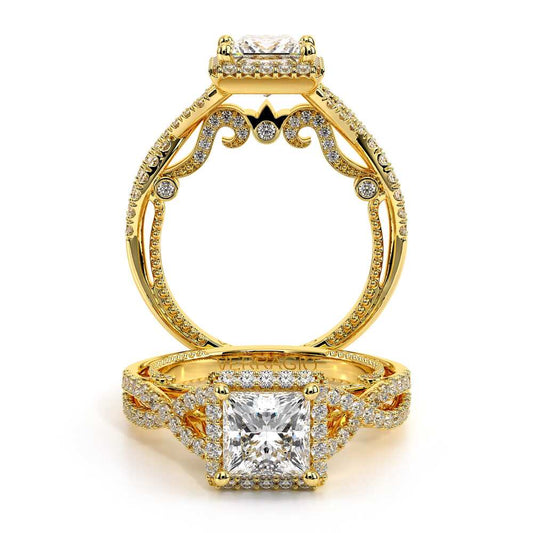 Verragio Halo Princess Engagement Ring