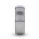 ERIS Men's Titanium Brushed Finish Domed Wedding Band - 6mm & 8mm