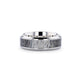 CARIBOU Polished Beveled Titanium Men's Wedding Band with Ombre Deer Antler Inlay - 8mm