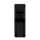 OXYN Black Titanium Polished Beveled Edges Black Carbon Fiber Inlaid Men's Wedding Band - 6mm & 8mm