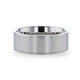 SOLAR Flat Profile Brushed Finish Men's Titanium Wedding Band - 6mm & 8mm