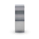 SOLAR Flat Profile Brushed Finish Men's Titanium Wedding Band - 6mm & 8mm