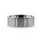 HARDY Polished Finish Flat Style Men's Titanium Wedding Ring - 6mm & 8mm