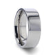 HARDY Polished Finish Flat Style Men's Titanium Wedding Ring - 6mm & 8mm - Thorsten Rings