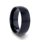 MARAUDER Domed Brushed Finish Black Titanium Men's Wedding Band - 6mm & 8mm - Thorsten Rings