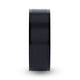 WOLFGANG Black Titanium Brushed Finish Men's Wedding Ring with Polished Dual Offset Grooves  6mm & 8mm