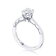 Tacori Coastal Crescent Collection Classic Engagement Ring Setting 0.06CTW