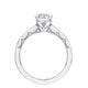 Tacori 14k White Gold Coastal Crescent Collection Classic Engagement Ring Setting