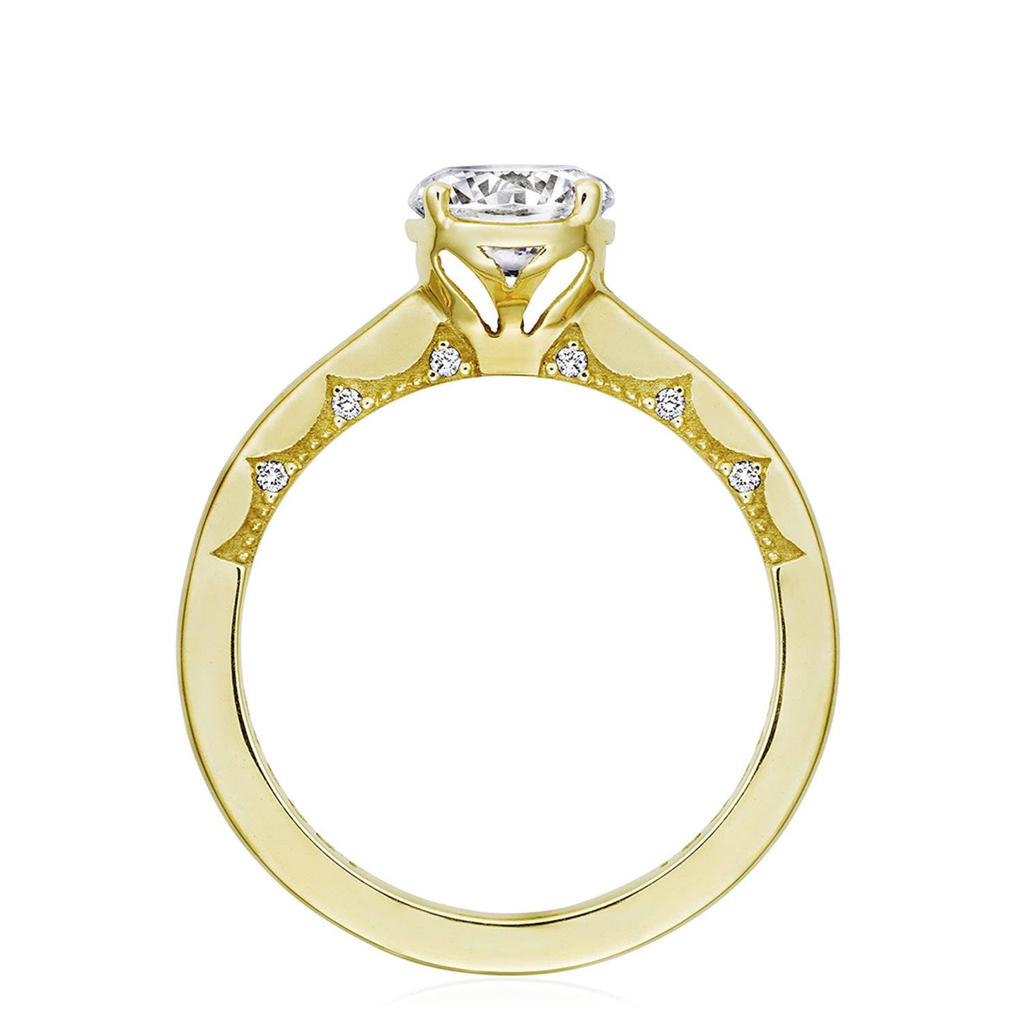 Tacori 14k Yellow Gold Coastal Crescent Collection Classic Engagement Ring Setting