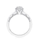 Tacori 14k White Gold Coastal Crescent Collection Classic Engagement Ring Setting 0.15CTW