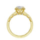 Tacori 14k Yellow Gold Coastal Crescent Collection Classic Engagement Ring Setting 0.15CTW