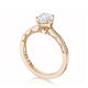 Tacori 14k Rose Gold Coastal Crescent Collection Classic Engagement Ring Setting 0.14CTW
