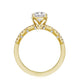 Tacori 14k Yellow Gold Coastal Crescent Collection Classic Engagement Ring Setting 0.16CTW