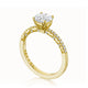 Tacori 14k Yellow Gold Coastal Crescent Collection Classic Engagement Ring Setting 0.16CTW