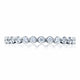 Round Bezel Droplet Wedding Band with Diamond