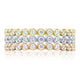 Round Bezel Droplet Wedding Band with Diamond