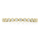 Round Bezel Droplet Wedding Band with Diamond