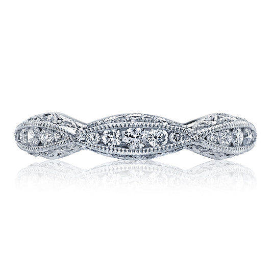 Twist with Diamond Accent Wedding Band