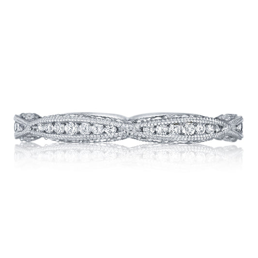 Twist with Diamond Accent Wedding Band