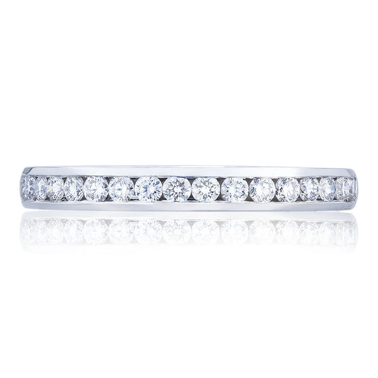Channel Set Wedding Band