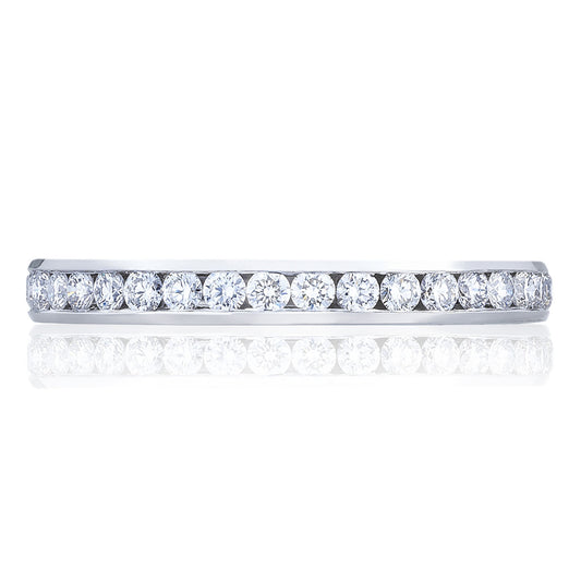 Channel Set Wedding Band