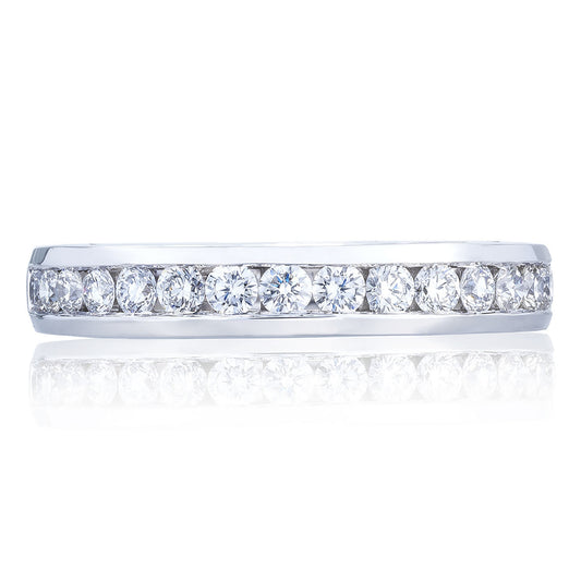 Channel Set Wedding Band