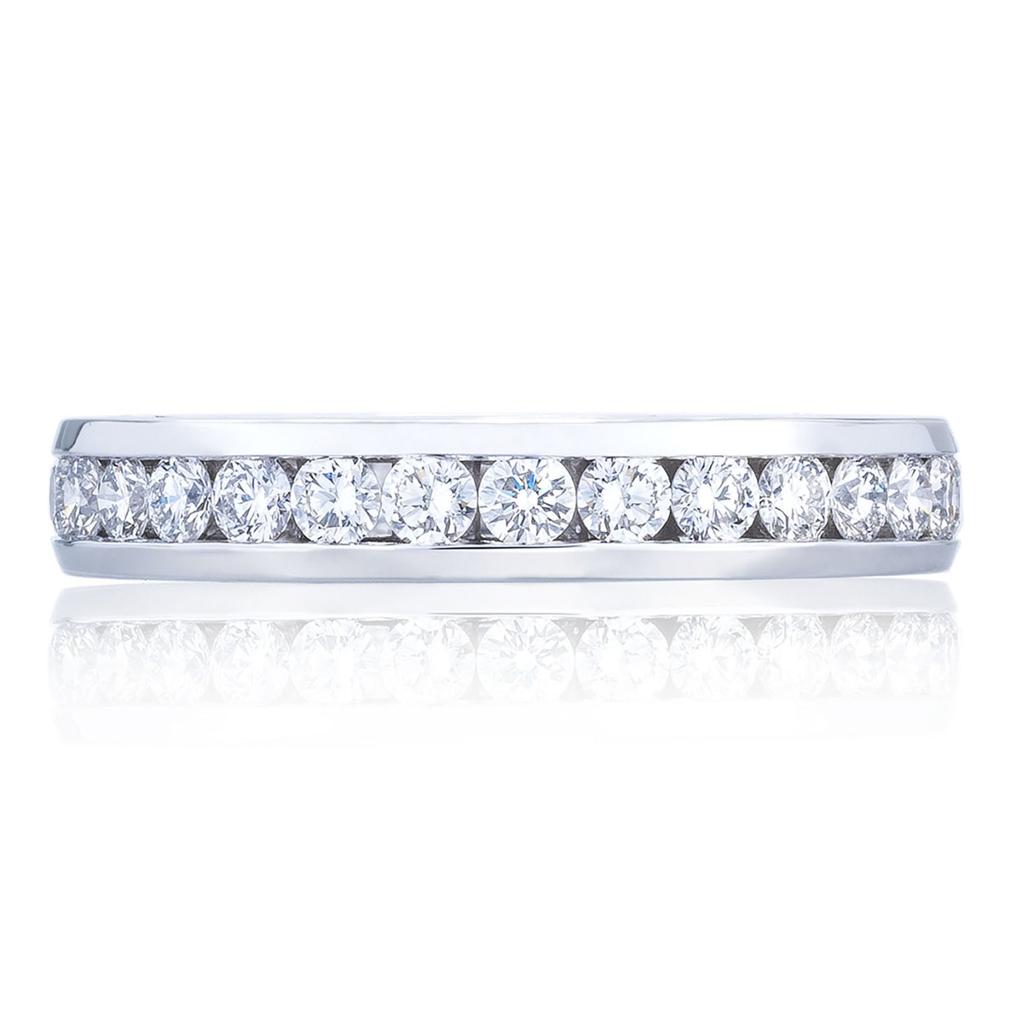 Channel Set Wedding Band