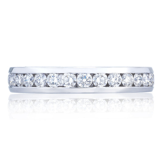 Channel Set Wedding Band