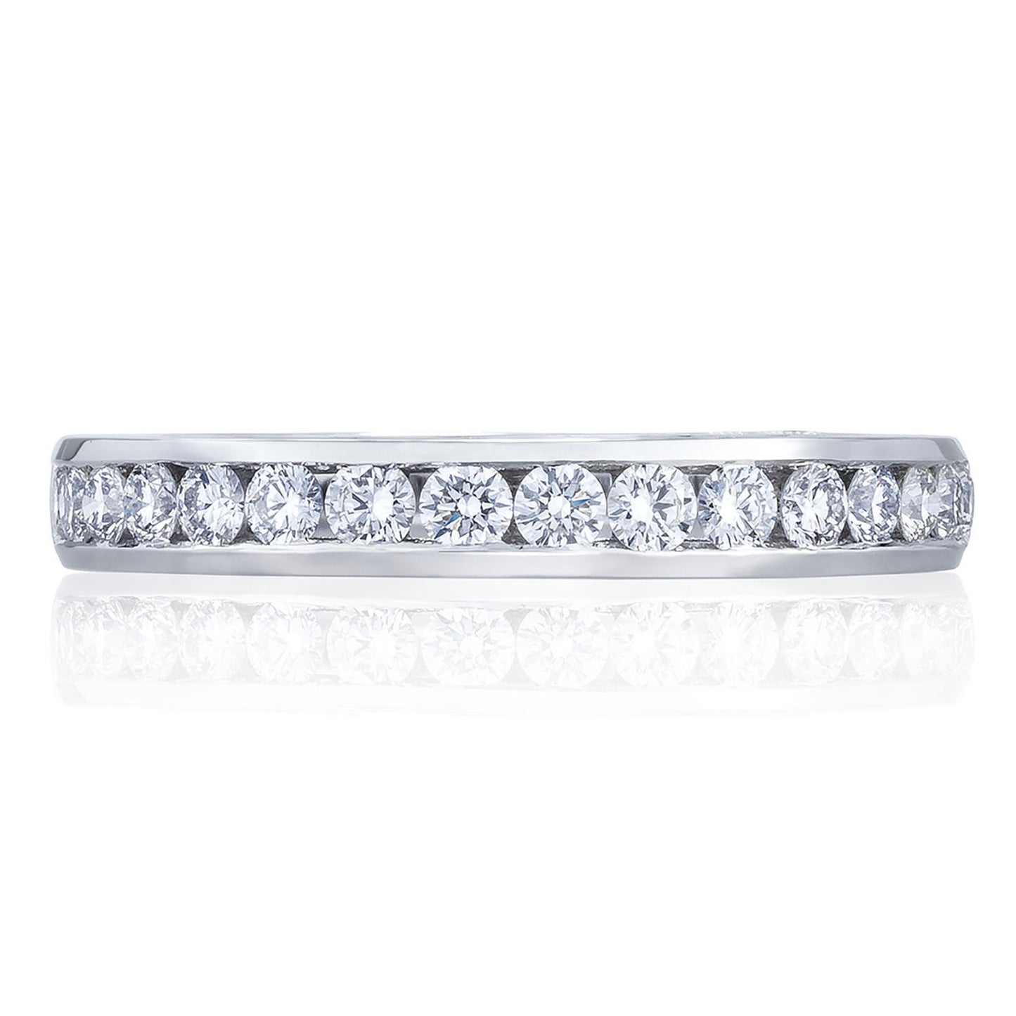 Channel Set Wedding Band