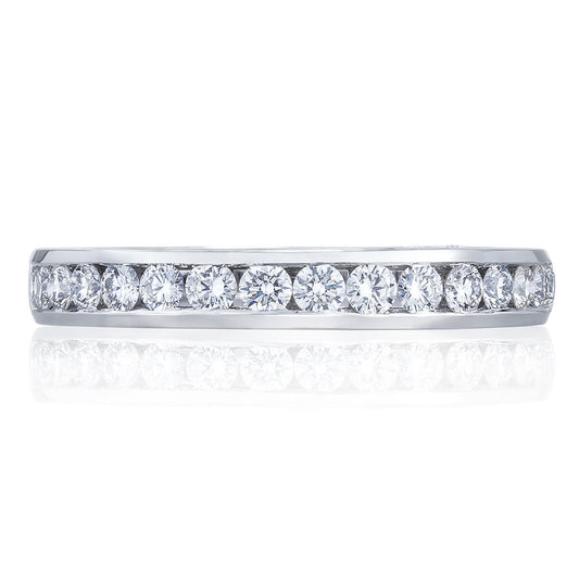 Channel Set Wedding Band