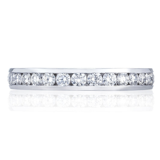Channel Set Wedding Band