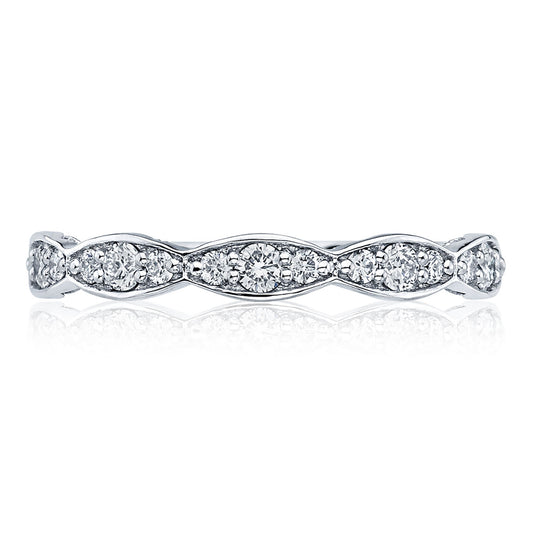 Marquise Design Wedding Band - 2.5mm