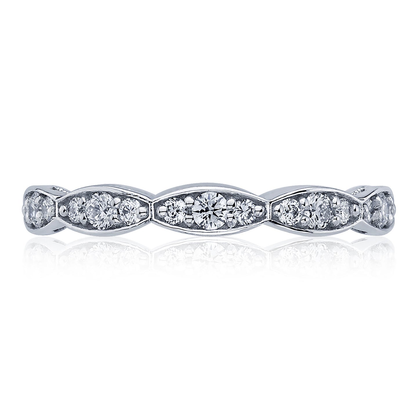 Marquise Design Wedding Band - 2.5mm