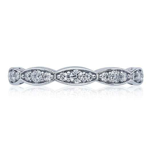 Marquise Design Wedding Band - 2.5mm
