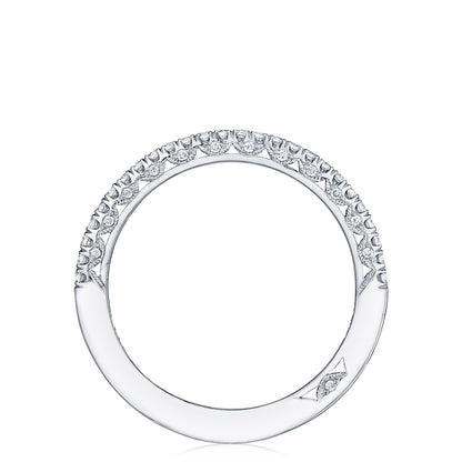 French Pavé Diamond Wedding Band - 1.5mm