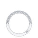 French Pavé Diamond Wedding Band - 1.5mm