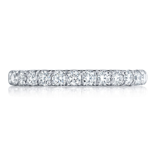 French Pavé Diamond Wedding Band - 2.5mm