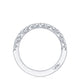 French Pavé Diamond Wedding Band - 2.5mm