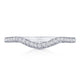Curve with Pavé Diamonds Wedding Band